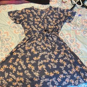 Flower print dress